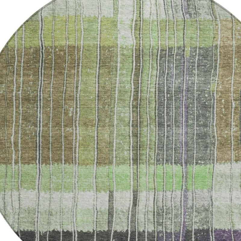 HomeRoots Striped Transitional Rectangle Outdoor Rug