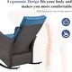 preview thumbnail 5 of 4, Outdoor Recliner Rocking Chairs with Soft Removable Cushions and Footrests - One Chair