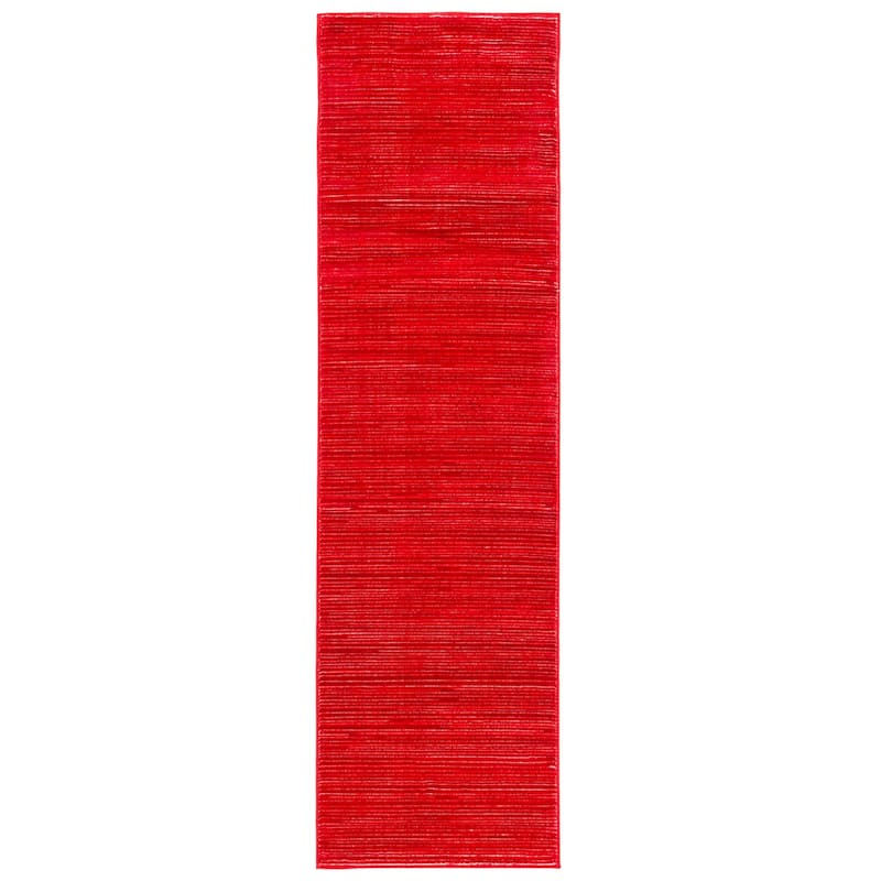 SAFAVIEH Vision Sunanda Modern Ombre Tonal Rug. - 2'2" x 8' Runner - Red