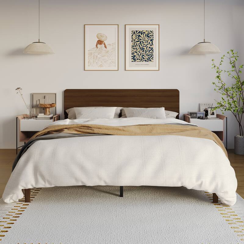 CraftPorch Minimalist Wooden Bed On Sale Bed Bath & Beyond 41392147