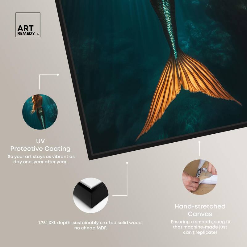 Mermaid Day Canvas by Art Remedy