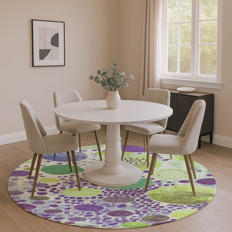 Premium Washable Super Soft Mayfield Rug - Purple - 8' x 8'