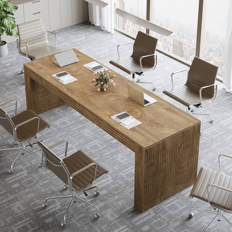 79-Inch Extra Long Desk for 6-8 People,Conference Table for Office