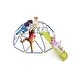 preview thumbnail 7 of 10, Geometric Dome Climber with Extended Wavy Slide and 2 Rest Platforms Perfect for Both Girls or Boys - 159.6"L x 123.6"W x 52.8"H