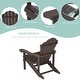 preview thumbnail 45 of 55, Bonosuki Faux Wood Outdoor Patio Adirondack Chair