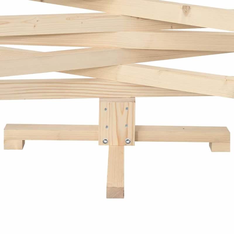 vidaXL Christmas Trees with Stand Natural/Brown Solid pine wood