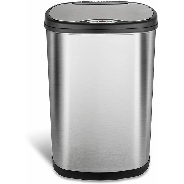 NineStars DZT-50-13 Motion Sensor Stainless Steel 50L Trash Can