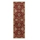 preview thumbnail 55 of 122, Patchway Handmade Classic Floral Wool Area Rug 2'6" X 8' Runner - Burgundy - Runner