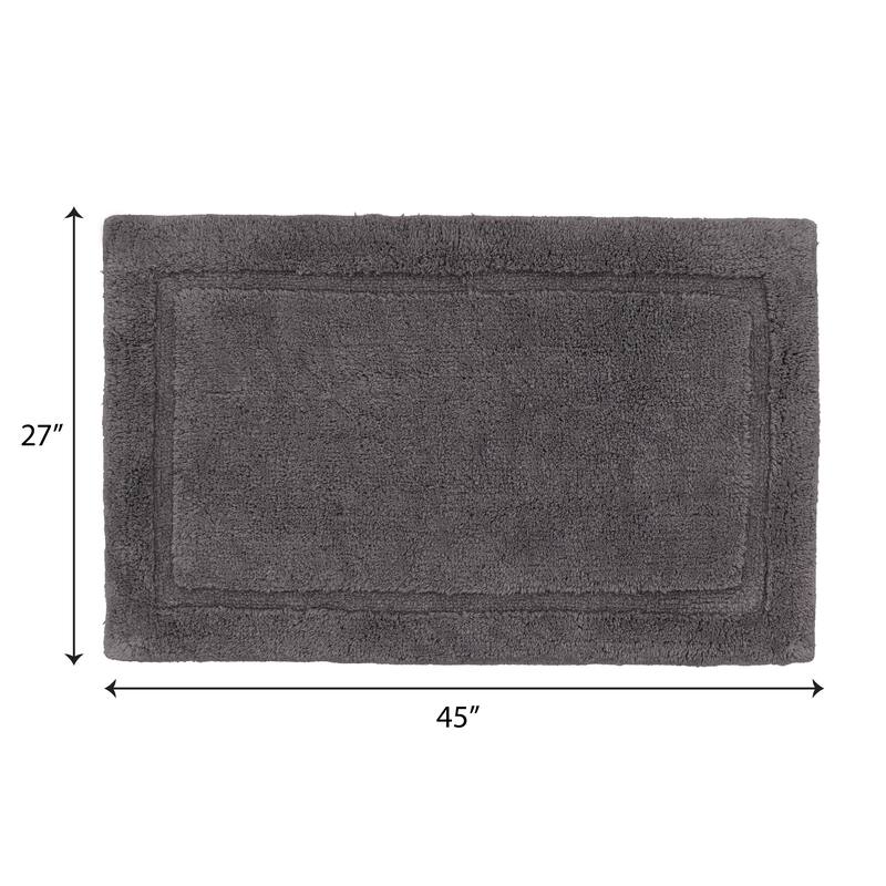 Lydia Border Plush Bath Mat