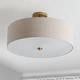 preview thumbnail 7 of 15, SAFAVIEH Lighting Jolana 19.75-Inch 3-Light Flush Mount Ceiling Light - 20" W x 20" D x 12" H