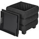 preview thumbnail 10 of 32, Modern Cube Ottoman with Tray Top and Hidden Storage Linen Seat