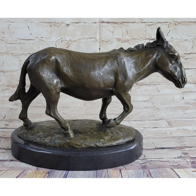 Vienna Austrian Cold Painted Bronze Animals Donkey Hot Cast Sculpture Figurine