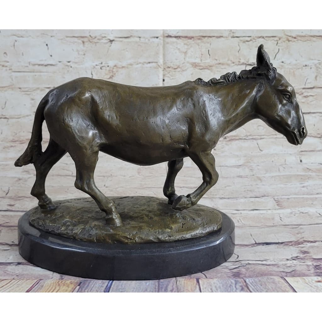 Vienna Austrian Cold Painted Bronze Animals Donkey Hot Cast Sculpture Figurine