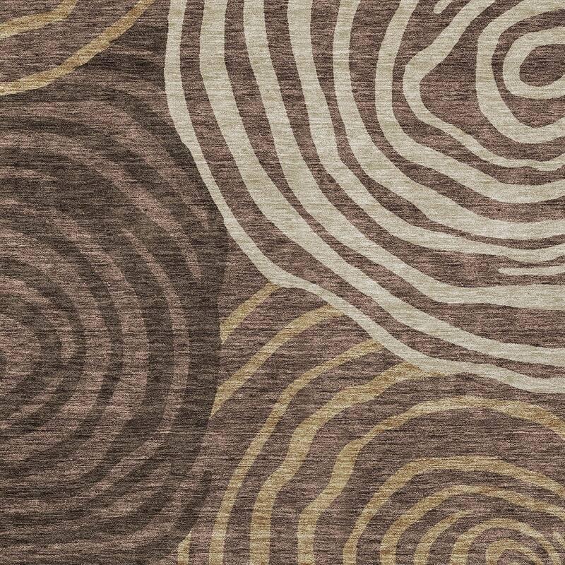 HomeRoots Abstract Transitional Rectangle Outdoor Rug