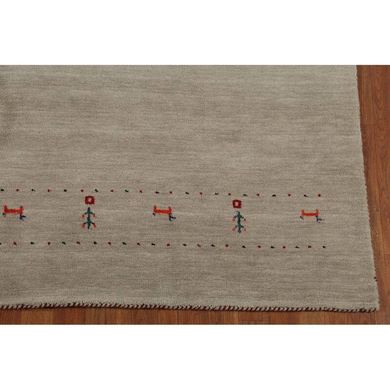 Tribal Gabbeh Oriental Area Rug Handmade Contemporary Wool Carpet - 6'7"x 9'10"