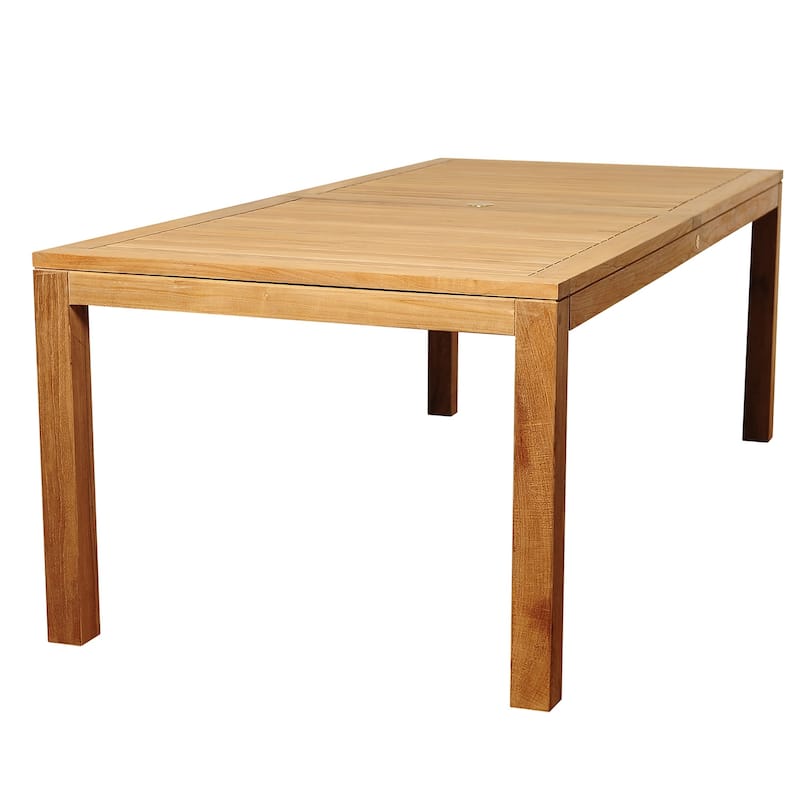 7-Piece Brown and White Charlotte Rectangular Patio Dining Set 87"