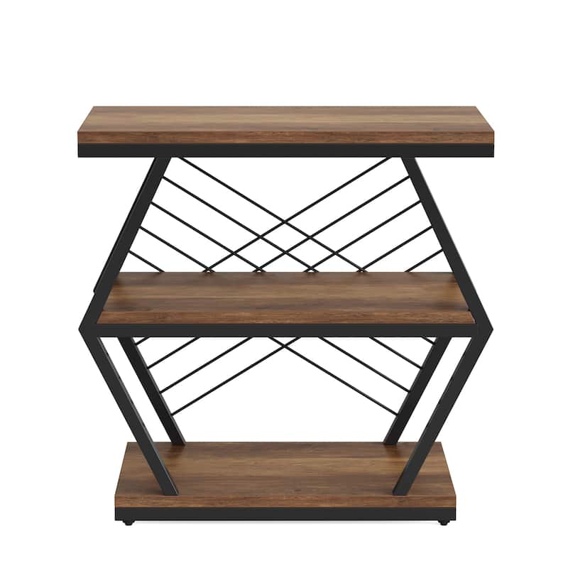 3-tier Rectangular End Side Table for Living Room
