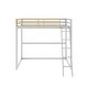 preview thumbnail 2 of 1, Little Seeds Monarch Hill Haven Metal Loft Bed