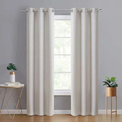 Tahari Home Lyre Jacquard Blackout Curtain Panel Pair - 38" x 84"