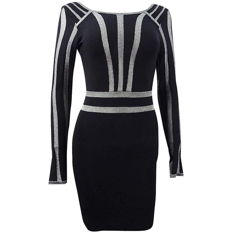 guess black sweater dress