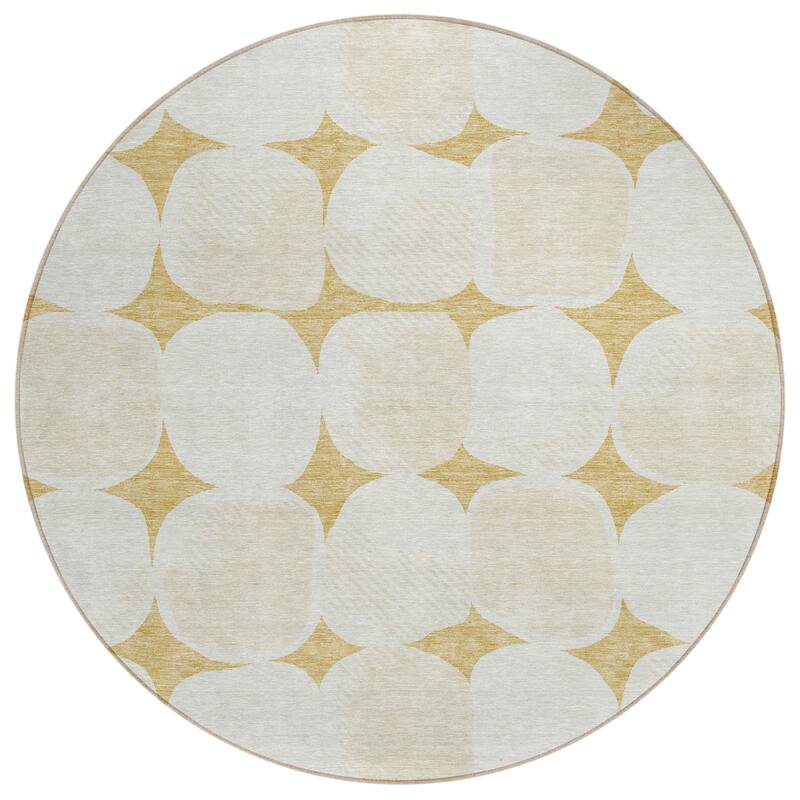 HomeRoots Abstract Transitional Rectangle Outdoor Rug