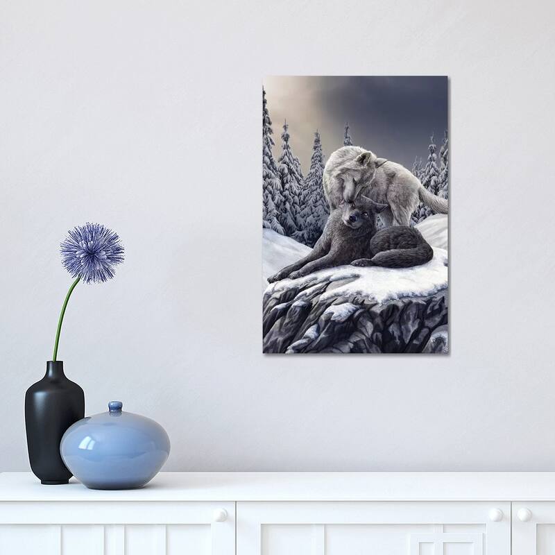 iCanvas "Snow Kisses" by Lisa Parker Canvas Print - 18x12x1.5