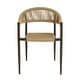preview thumbnail 15 of 32, Furniture of America Holcomb Modern Wicker Rope Curved Patio Dining Arm Chair