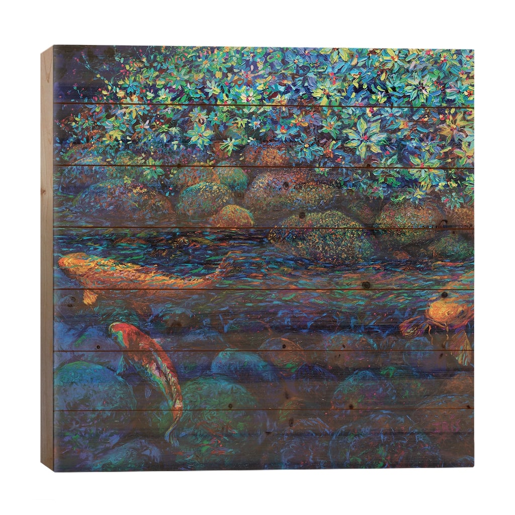 Limerance Print On Wood by Iris Scott - Multi-Color