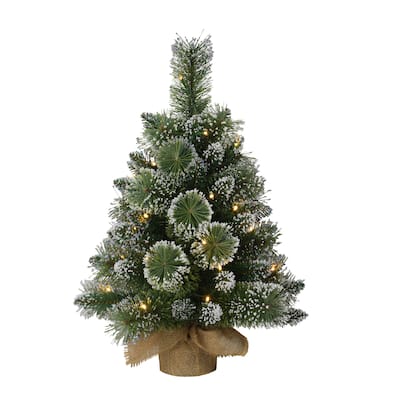 Puleo International Pre-Lit 2' Table Top Artificial Christmas Tree