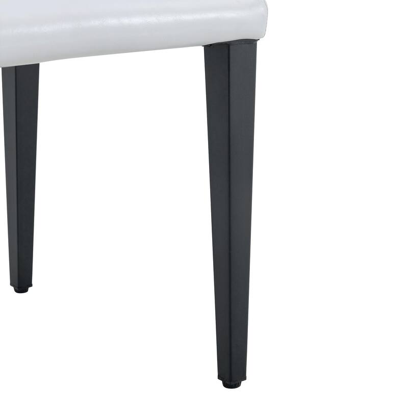 71" Two-Tone Rectangular Dining Table Set with Lower Storage Shelf, Modern Kitchen Dining Table & Chairs Set for Family