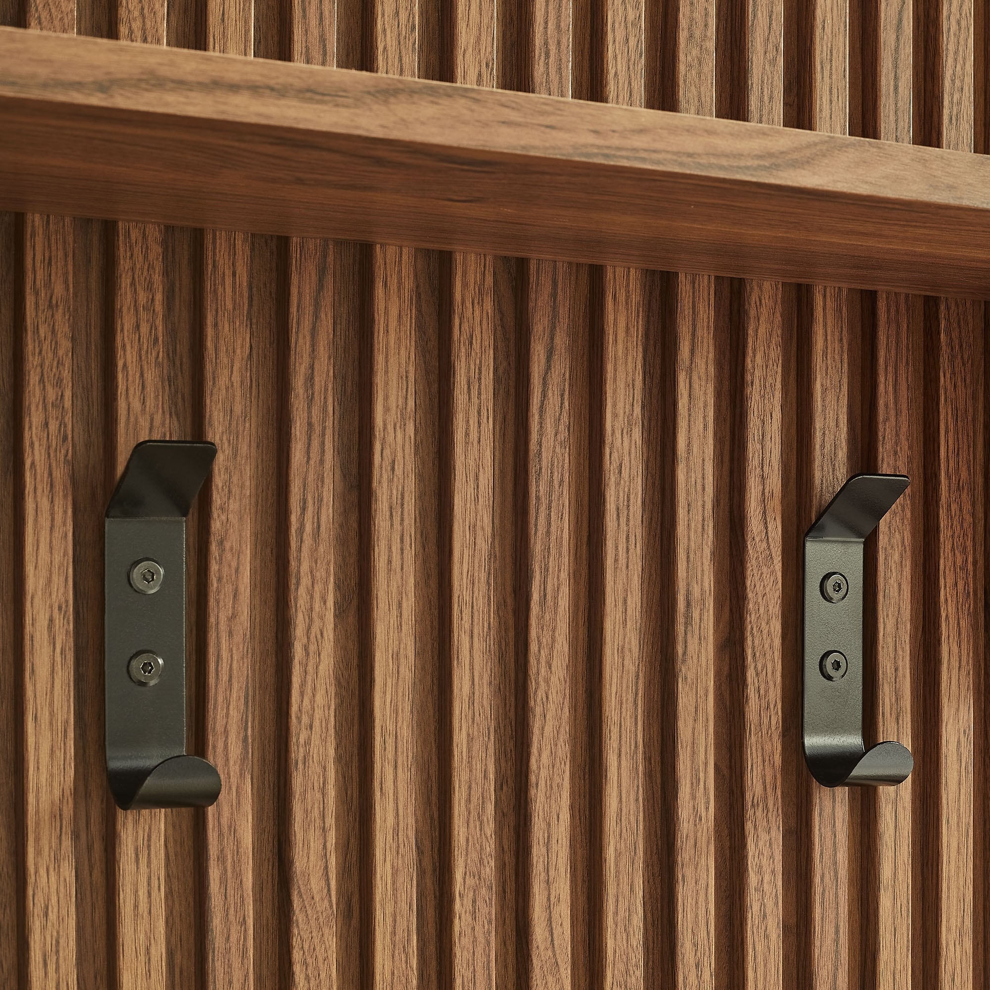 Render Fluted Coat Rack Panel With Shelf - Overstock - 43462549