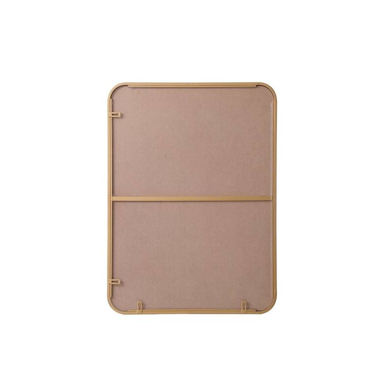 Ezra Soft Corner Metal Rectangular Mirror