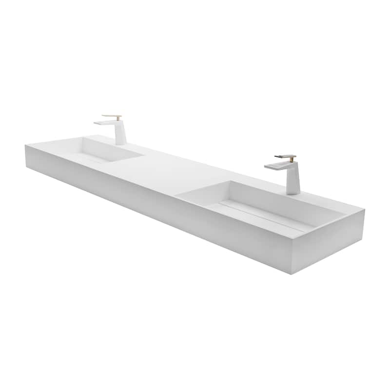 Amelia 36" - 72" Solid Surface Bathroom Vanity Top