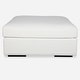 preview thumbnail 1 of 0, Uttermost Refuge Arctic White Sofa Ottoman - 20"Hx 40"Wx 40 "D