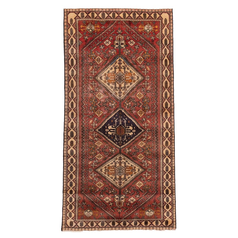 ECARPETGALLERY Hand-knotted Konya Anatolian Red Wool Rug - 4'7 x 9'4