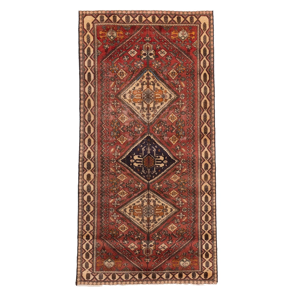 ECARPETGALLERY Hand-knotted Konya Anatolian Red Wool Rug - 4'7 x 9'4