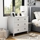 preview thumbnail 15 of 18, DH BASIC Transitional 34-inch Wide 3-Drawer Neutral Youth Dresser by Denhour White