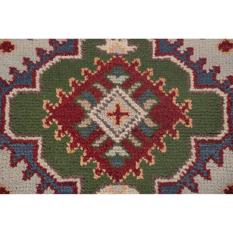 Tribal Kazak Oriental Runner Rug Handmade Wool Carpet - 2'7"x 7'9"