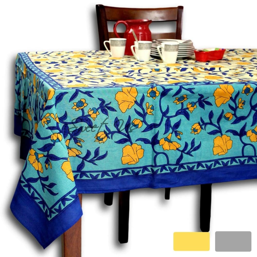Cotton Sensationally Floral Tablecloth Rectangle Collection