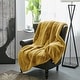 preview thumbnail 92 of 111, Heavy FauxFur Throw -50''x60''/60''x80'' 50" x 60" - Lemon Curry