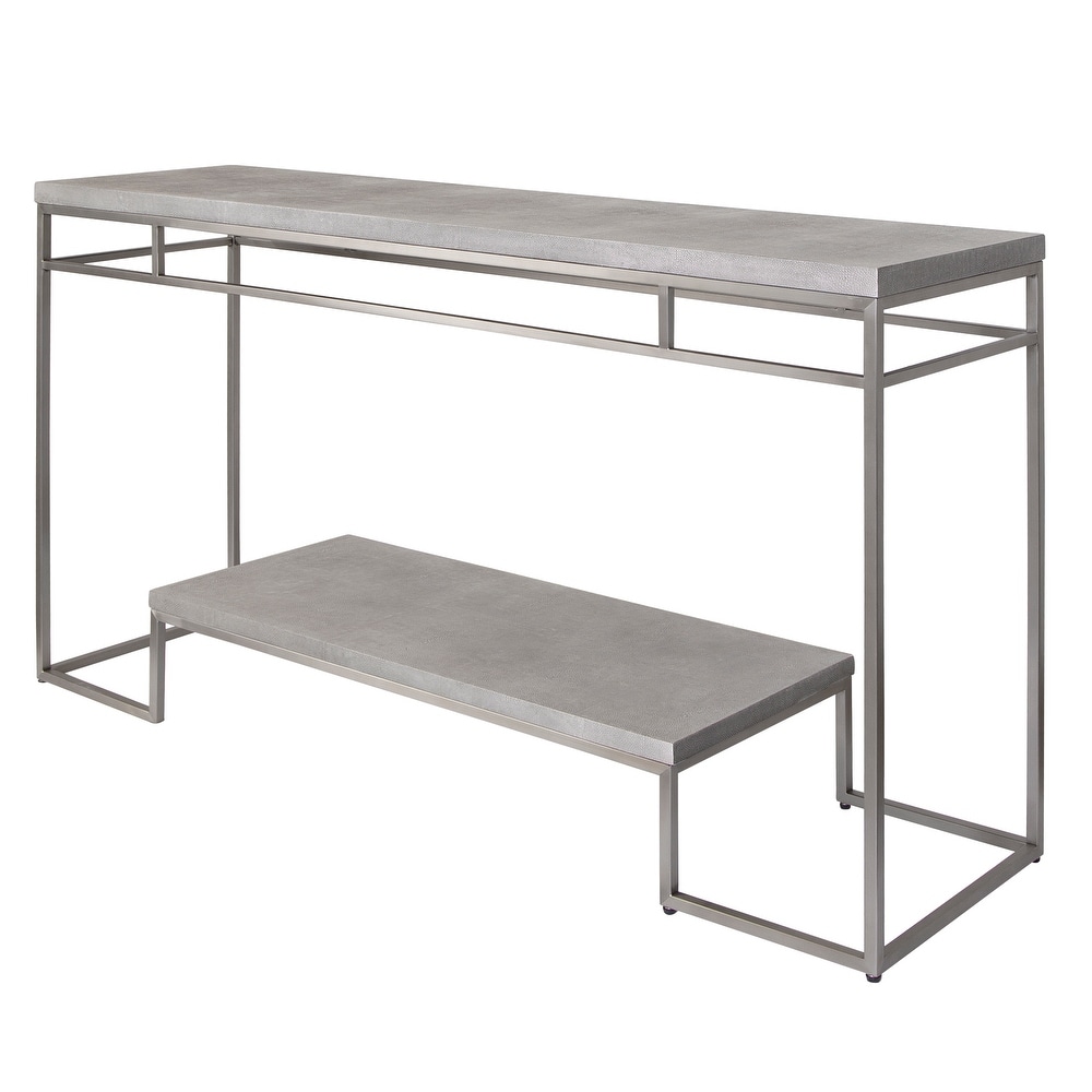 Uttermost Clea Console Table (Faux Leather)