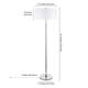 Silver Orchid Gotho Pedestal Contemporary Floor Lamp