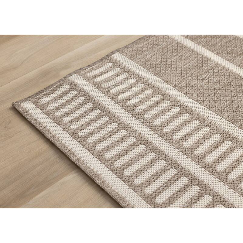 Jackson Collection - Striped Indoor/Outdoor Area Rug