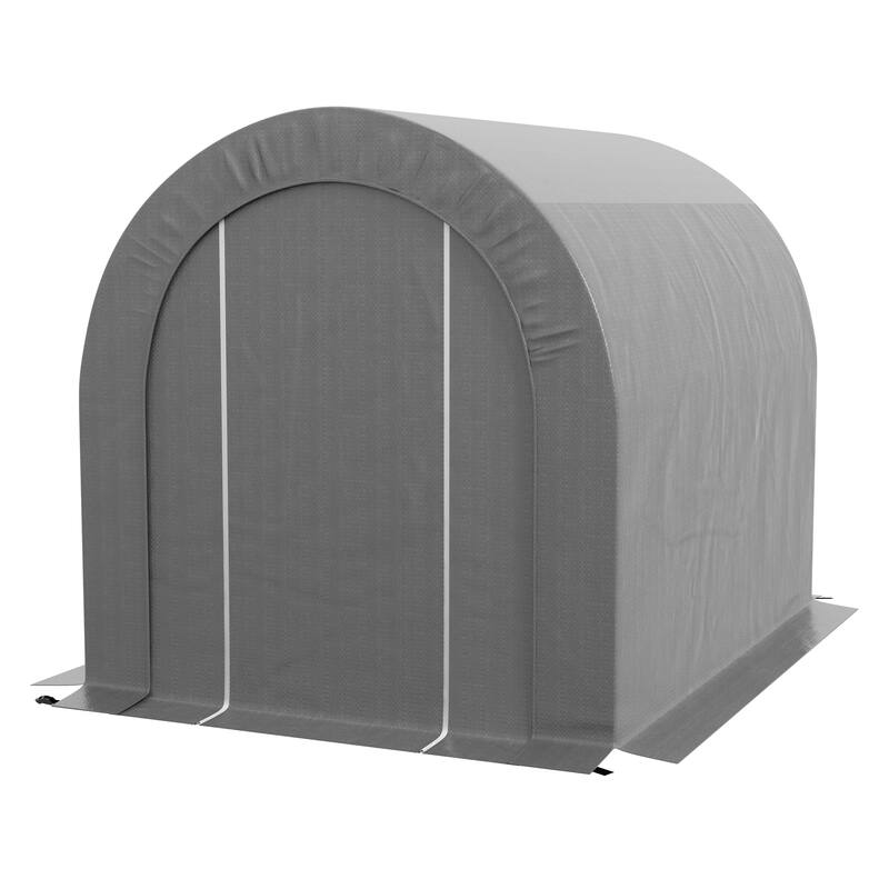 6'x 8'Garden Storage Tent, Heavy Duty Outdoor Shed, Waterproof Portable Shed Storage Shelter with Galvanized Metal Frame