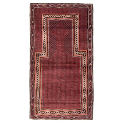 Teimani Burgundy Rug 2'11" x 5'5" - 2'11 x 5'5