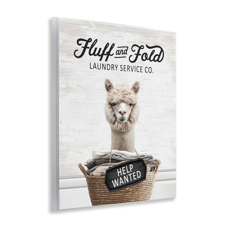 Stupell Fluff & Fold Laundry Wall Plaque Art Design By Lettered and Lined