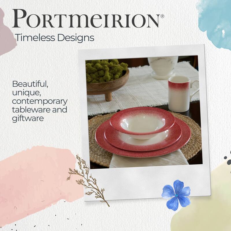 Portmeirion Set of 4 Potters Mist Breakfast Mugs