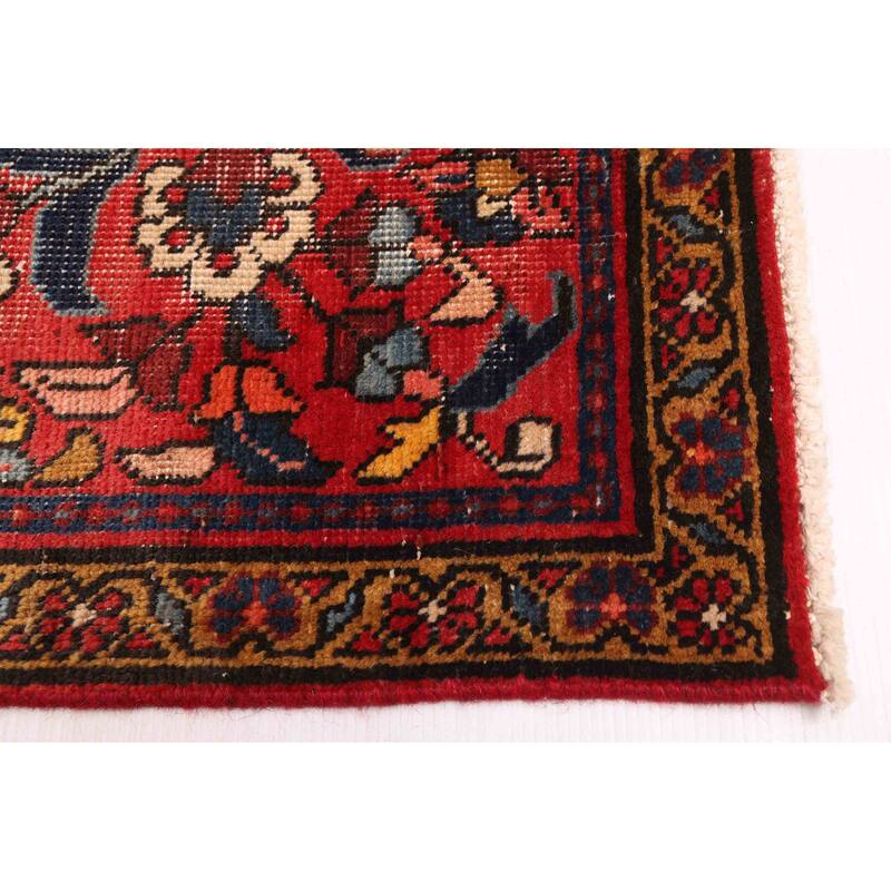 ECARPETGALLERY Hand-knotted Anatolian Vintage Red Wool Rug - 3'0 x 10'10