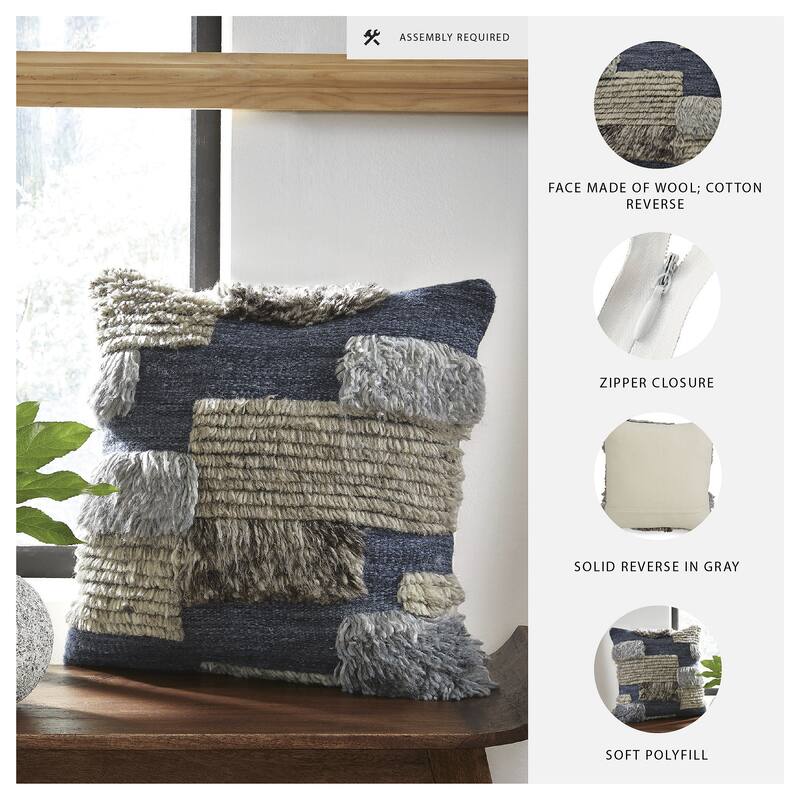 Signature Design by Ashley Gibbend Blue/Gray Pillow (Set of 4)