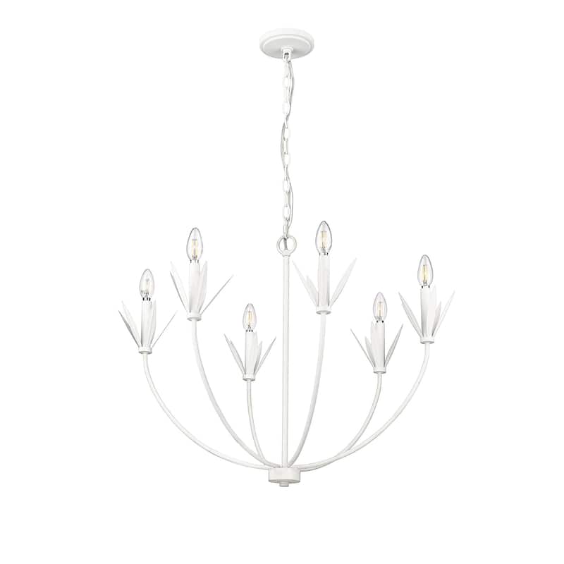 Millennium Lighting 12706 Primrose 6 Light 31" Wide Taper Candle Style